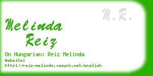 melinda reiz business card